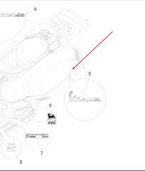 Yazı (VESPA) Krom – Arka Panel